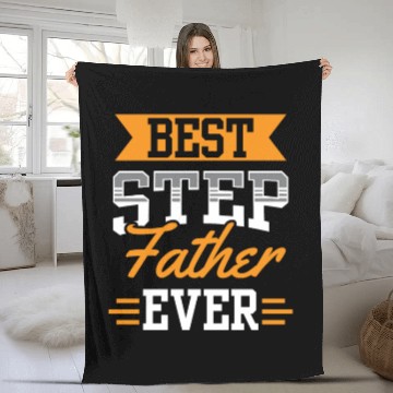 Discover Best Stepfather Ever Stepdad Step Dad Fathers Day Fleece Blankets