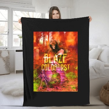 Discover Blaze Goldburst Fantasy Book Demon Ghost Fleece Blankets