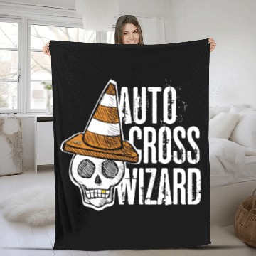 Discover Auto Cross Wizard Fleece Blankets
