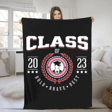 Discover Class of 2023 Female Graduation Day Fleece Blankets