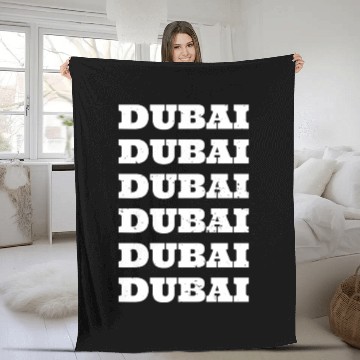 Discover Dubai Fleece Blankets