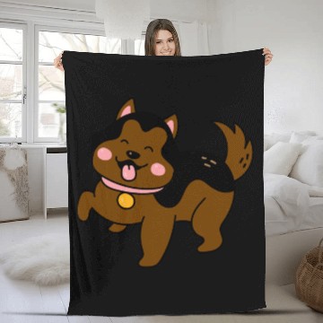 Discover Cute Puppy Fleece Blankets