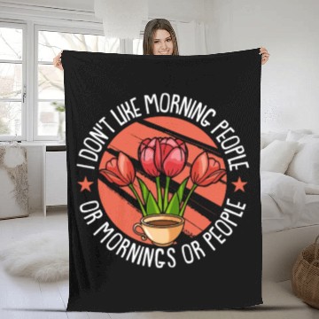 Discover Tulip Garden Gardening Fleece Blankets