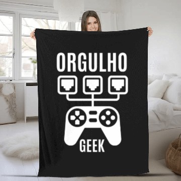 Discover ORGULHO GEEK, GEEK, GAMING, GAME OVER Fleece Blankets