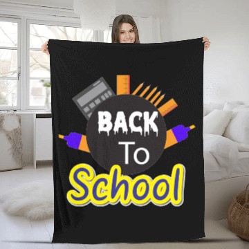 Discover education back to school elements Fleece Blankets