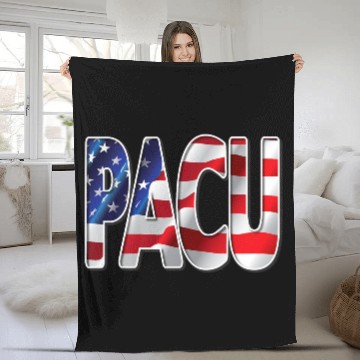 Discover Nurses USA Flag Stars Stripes PACU Fleece Blankets