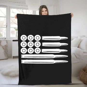 Discover Stars Stripes Bullets Guns Ammo America Clothing Fleece Blankets