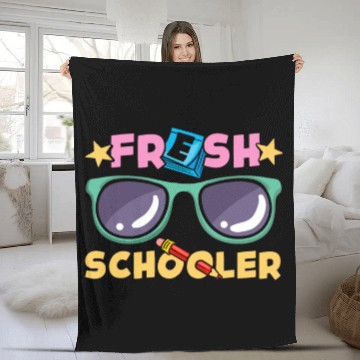 Discover Preschool Kids Back to School Fresh Schooler Fleece Blankets