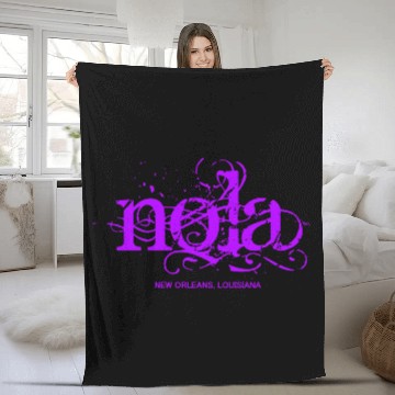 Discover NOLA New Orleans Fleece Blankets