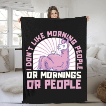 Discover Llama Alpaca Fleece Blankets