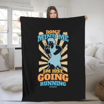 Discover Run jogging sport race training gift Fleece Blankets