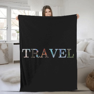 Discover in love with travel, in all seasons Fleece Blankets
