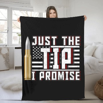 Discover USA American Flag 4th July Bullet Stars Stripes Fleece Blankets