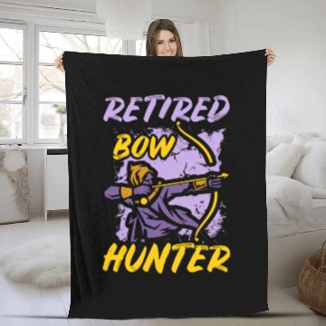 Discover Archery Archer Bowman Fleece Blankets