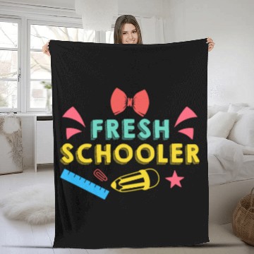Discover Preschool Kids Back to School Fresh Schooler Fleece Blankets