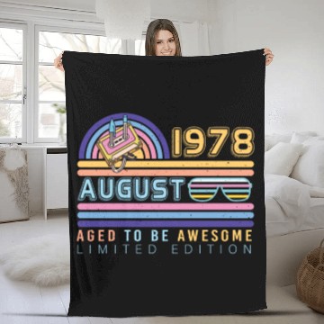 Discover Building Year 1978 In August Fleece Blankets