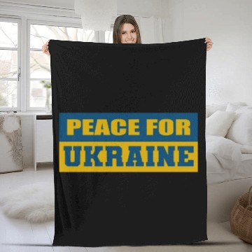 Discover Peace for Ukraine Peacemaker Gift Fleece Blankets