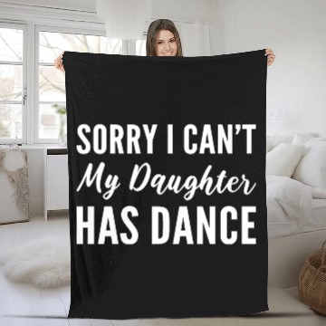 Discover Daughter has Dance Supportive Mother Gift Fleece Blankets