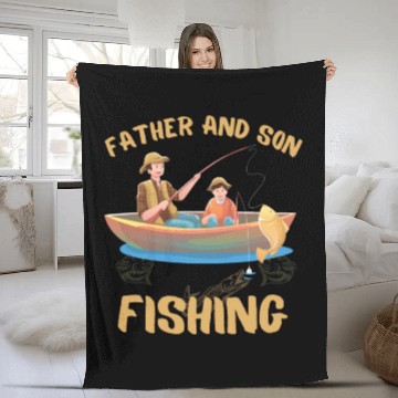 Discover FATHER AND SON FISHING, DAUGTHER, FATHERS DAY Fleece Blankets