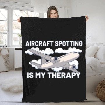 Discover Aircraft Spotting Airplane Aircraft Spotter Fleece Blankets