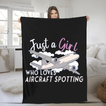 Discover Aircraft Spotting Airplane Aircraft Spotter Fleece Blankets