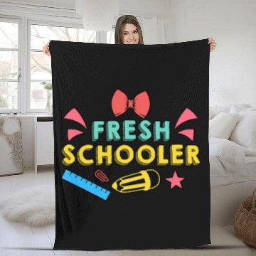 Discover Preschool Kids Back to School Fresh Schooler Fleece Blankets