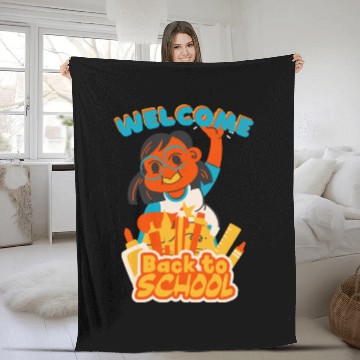 Discover Welcome Back To School Fleece Blankets