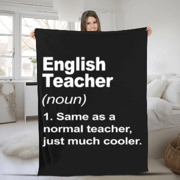 Discover English Teacher Definition Back To School 2023 Fleece Blankets