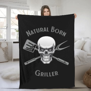 Discover Natural Born Griller Fleece Blankets
