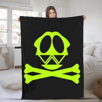 Discover Silly Crossbones Fleece Blankets