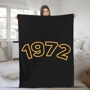 Discover 1972 Year Yellow Fleece Blankets