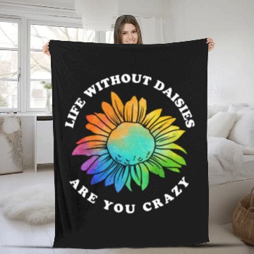 Discover Daisy Garden Gardening Gardener Fleece Blankets