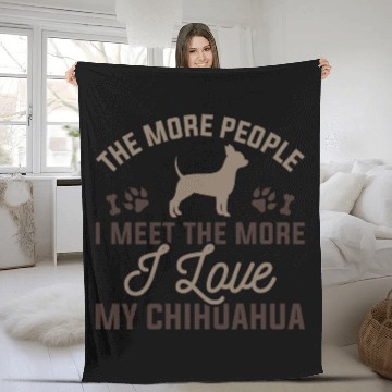 Discover I Love My Chihuahua Fleece Blankets