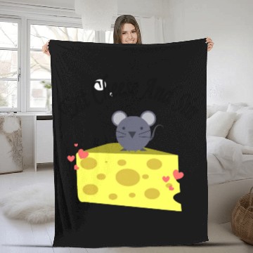 Discover Eat cheese and sin, Best Street art! Classic Fleece Blankets