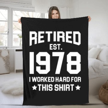 Discover 1978 retirement - retired in 1978 Fleece Blankets