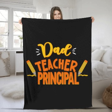 Discover Dad Teacher Principal Homeschooling Homeschool Fleece Blankets