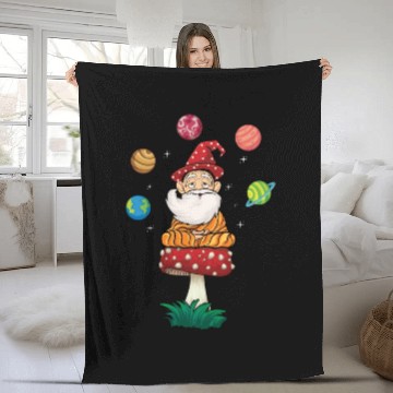 Discover Relax Yoga Time Mandala Meditate Elf Dwarf Yoga Fleece Blankets