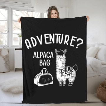 Discover Pun Alpaca Lover Adventure Travel Alpacas Fleece Blankets