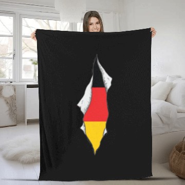 Discover germany flag proud german Fleece Blankets