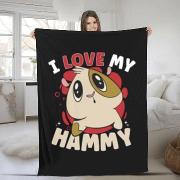 Discover Hamster Fan Hamster Lover Hamsters Fleece Blankets
