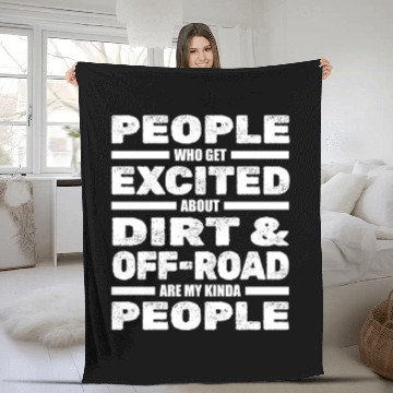 Discover Dirt Bike MX Motocross Supercross Fleece Blankets
