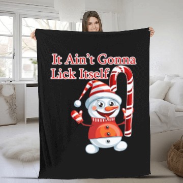 Discover Christmas Holiday Candy Canes It'S Not Gonna Lick Fleece Blankets