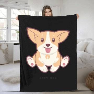 Discover Corgi Fleece Blankets