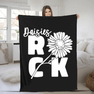 Discover Daisy Garden Gardening Gardener Fleece Blankets