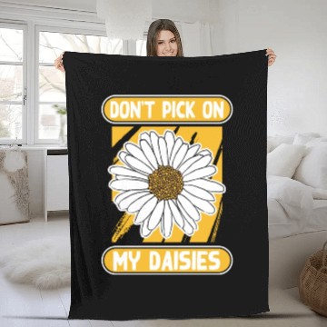 Discover Daisy Garden Gardening Gardener Fleece Blankets