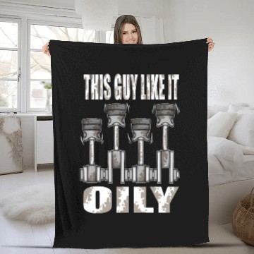 Discover Piston This Guy Like It Oily Car Mechanic Fleece Blankets