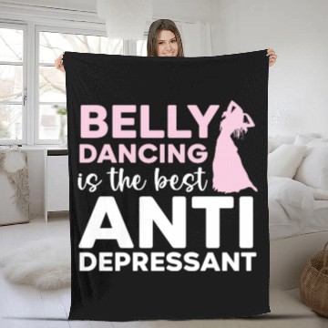 Discover Belly Dancing Is The Best Antidepressant Shimmy Fleece Blankets