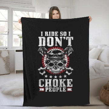Discover Biker Chopper Husqvarna Motorsport Fleece Blankets