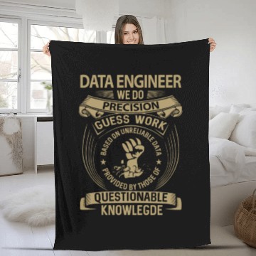 Discover Data Engineer Fleece Blankets - We Do Precision Gift Item