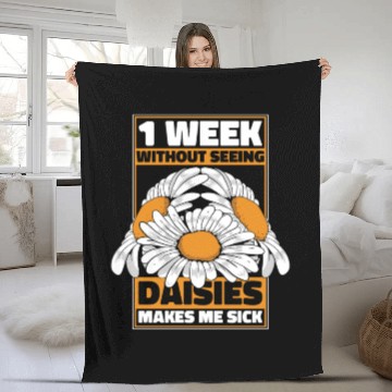 Discover Daisy Garden Gardening Gardener Fleece Blankets